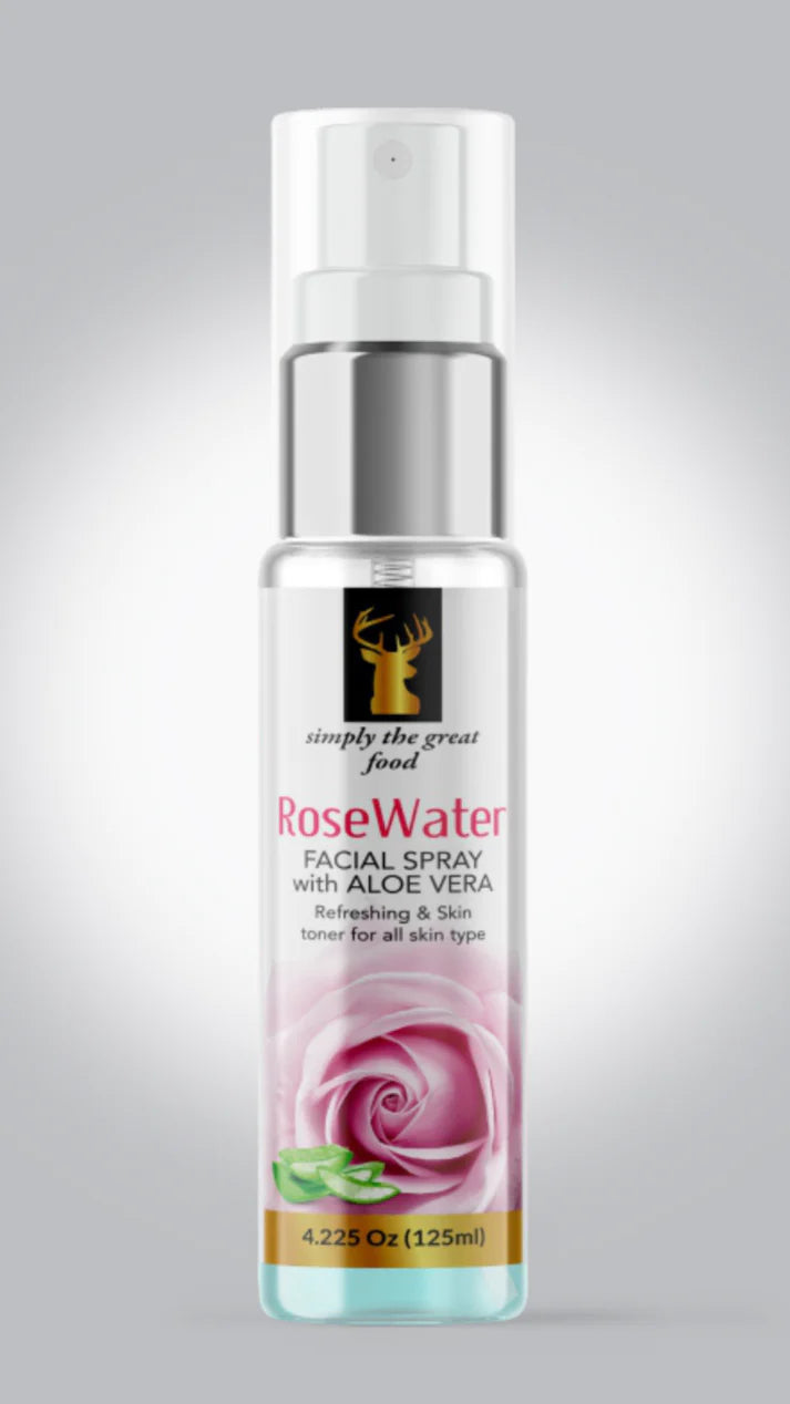 Fresh Rose Water with Aloe Vera Spray