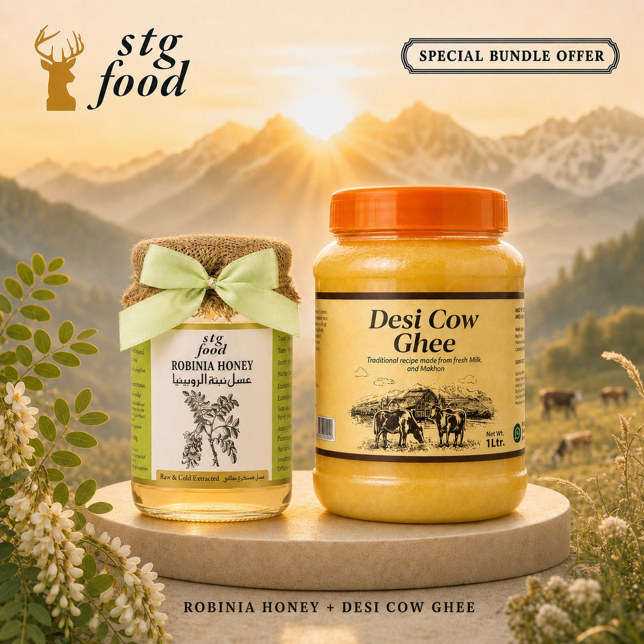 Desi Ghee & Robinia Honey Bundle Offer