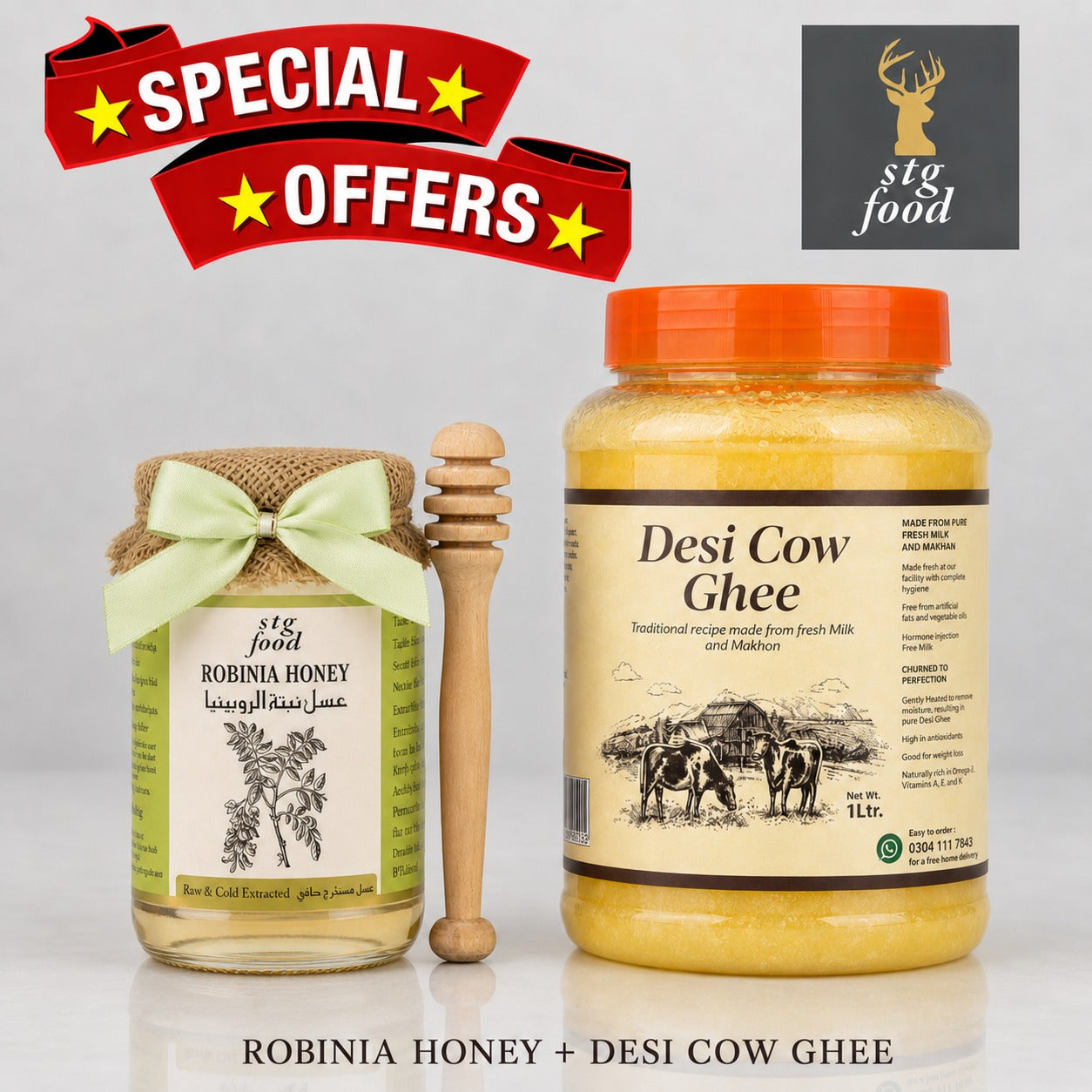 Desi Ghee & Robinia Honey Bundle Offer