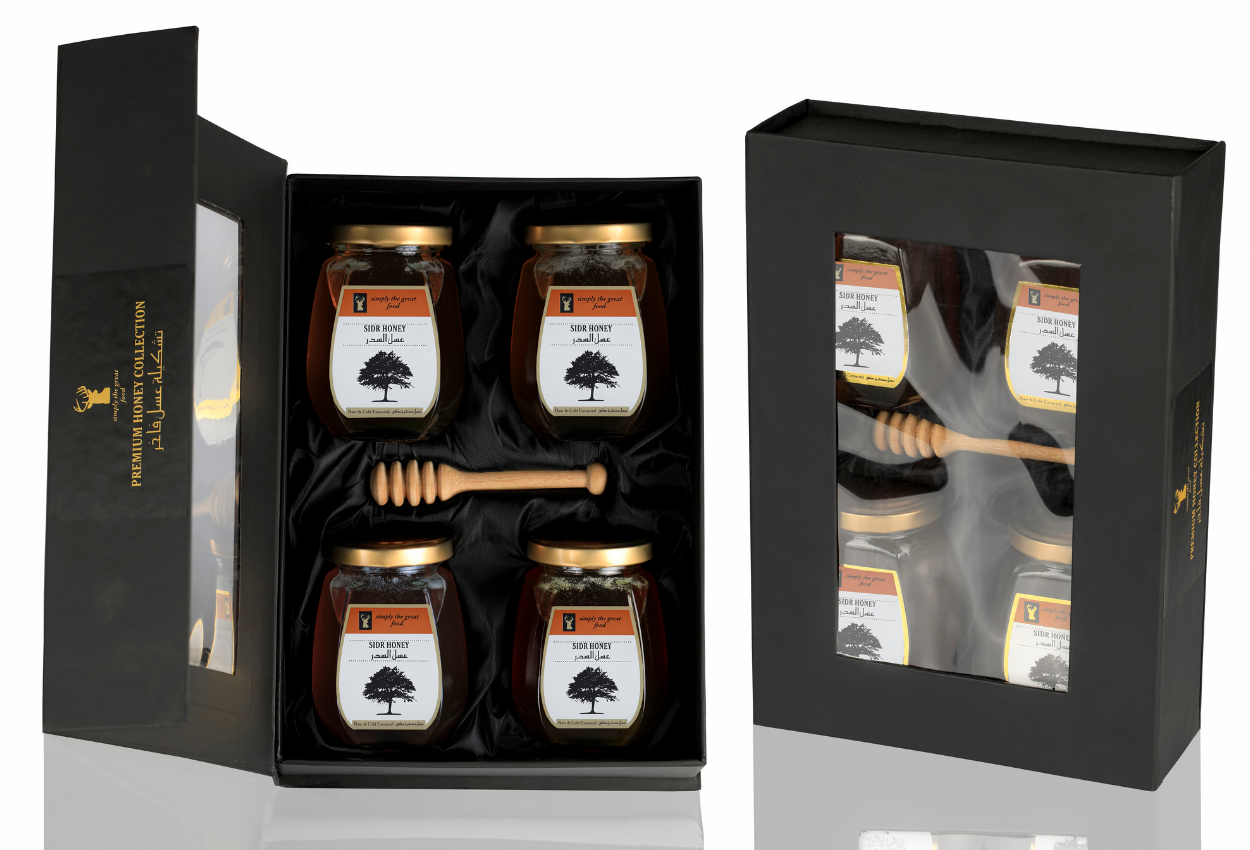 Sidr Honey Gift Set: 4 Jars of 250g each