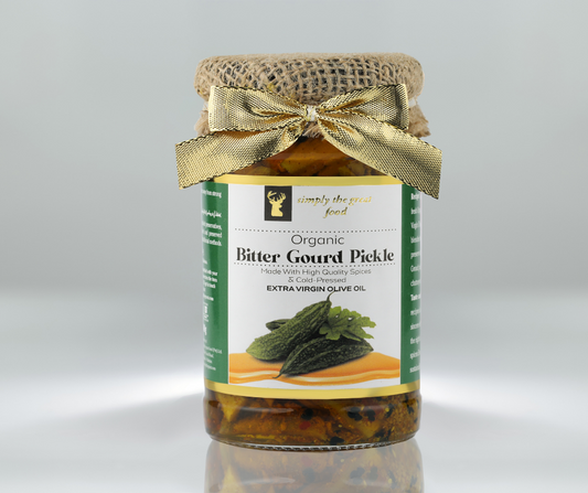 Bitter Gourd Pickle in Extra Virgin Olive Oil