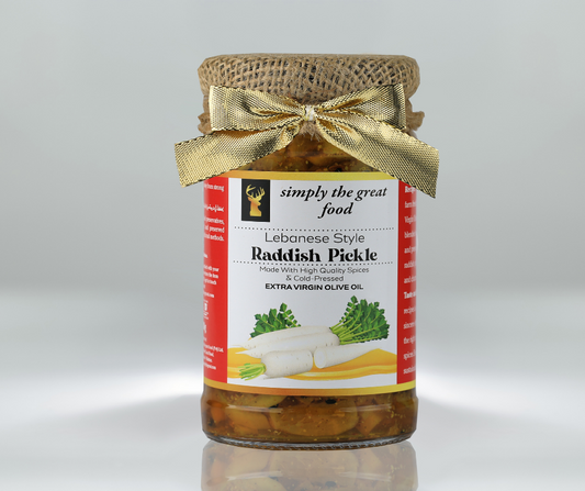 Lebanese Style Raddish Pickle in Extra Virgin Olive Oil