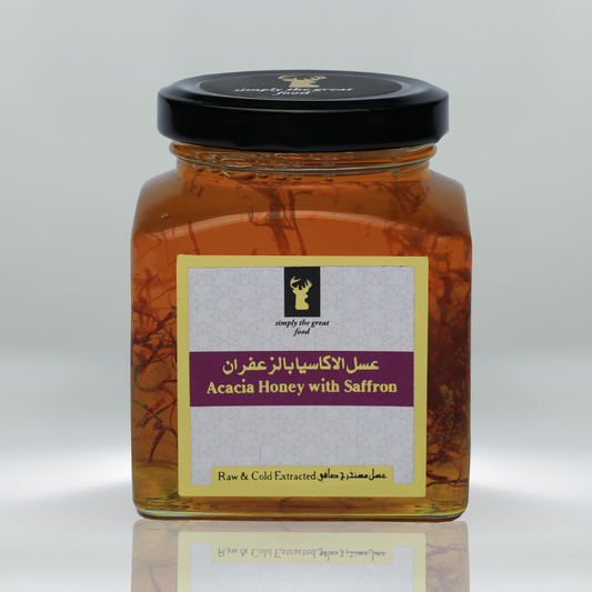 Acacia Honey with Saffron عسل الأكاسيا بالزعفران