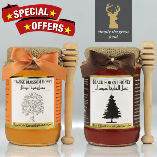 Orange Blossom Honey & Black Forest Honey